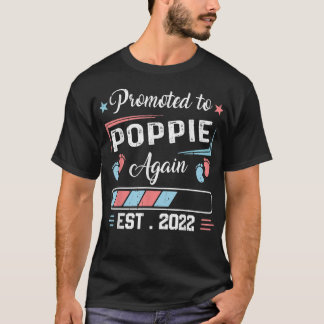 T-shirt Promoted To Poppie Again Est 2022 Pregnancy Announ