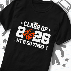 T-shirt Promotion 2026 Orange Cheer Graduation C'est Parti