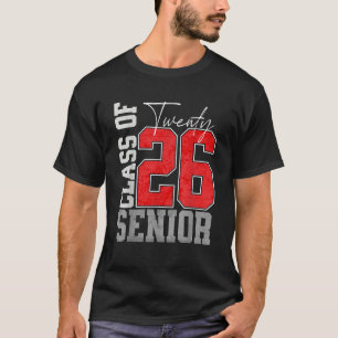 T-shirt Promotion 2026 Vingt 26 Diplômé Senior 2026