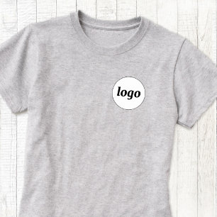 T-Shirt promotionnel d'affaires à crête de logo si