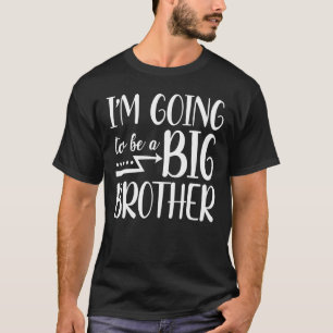 T-shirt Promu À Big Bro Leveled Jusqu'À Big Brothers Sib