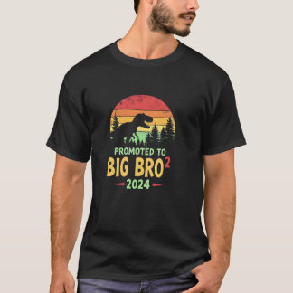 T-shirt Promu À Big Bro Squared 2024 Dinosaur Drôle Tw