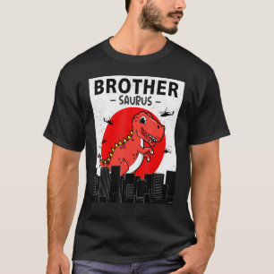 T-shirt Promu à Big Brother BrotherSaurus Boys Birthda