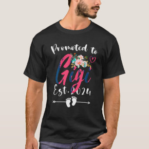 T-shirt Promu à Gigi 2024 Fleur mignonne Famille Bébé Fill