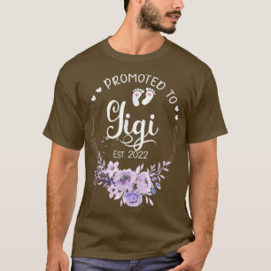 T-shirt Promu À Gigi Est 2022 Femmes Floral Première Fois