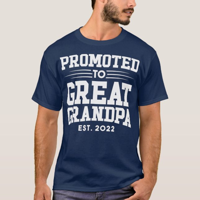 T-shirt Promu À Grand Grand-Père 2022 Nouveau Grand-Père (Devant)