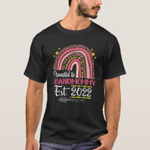 T-shirt Promu À Grand-maman Est 2022 Rainbow Mother's D