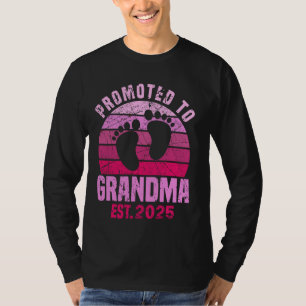 T-shirt Promu à Grand-mère 2025 pour la nouvelle grand-mèr