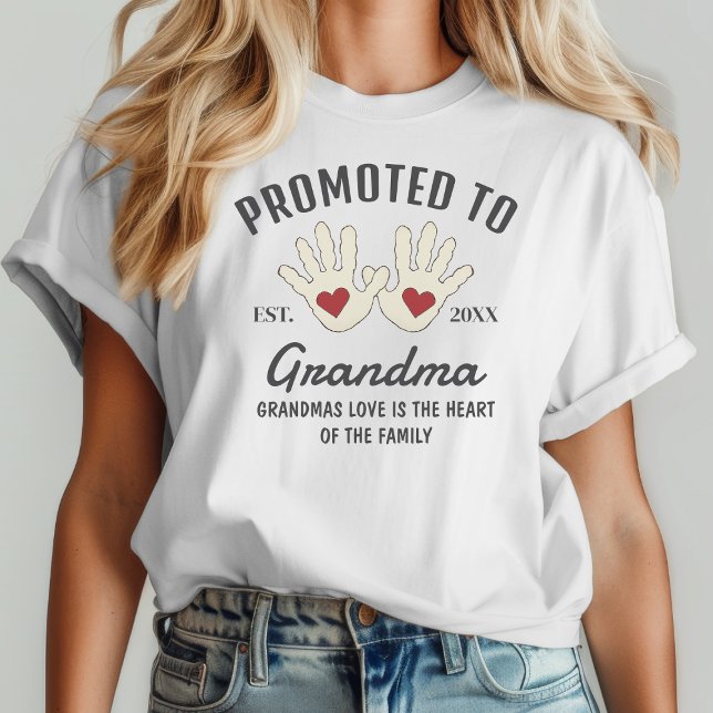 T-shirt Promu À Grand-Mère Empreintes Poignées Bébé Citati (Créateur téléchargé)