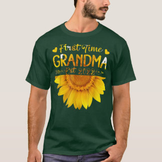 T-shirt Promu À Grand-Mère Est 2022 Première Fois Grand-Mè