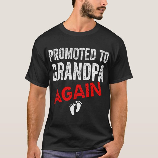 T-shirt Promu à grand-père de nouveau papa Grossesse annon (Devant)