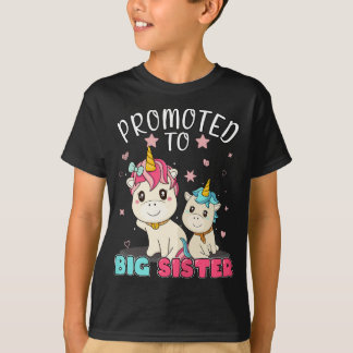 T-shirt Promu À Grande Soeur Unicorn Bientôt Être Un Big S