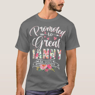 T-shirt Promu à Great Nanny Est 2023 Floral première fois
