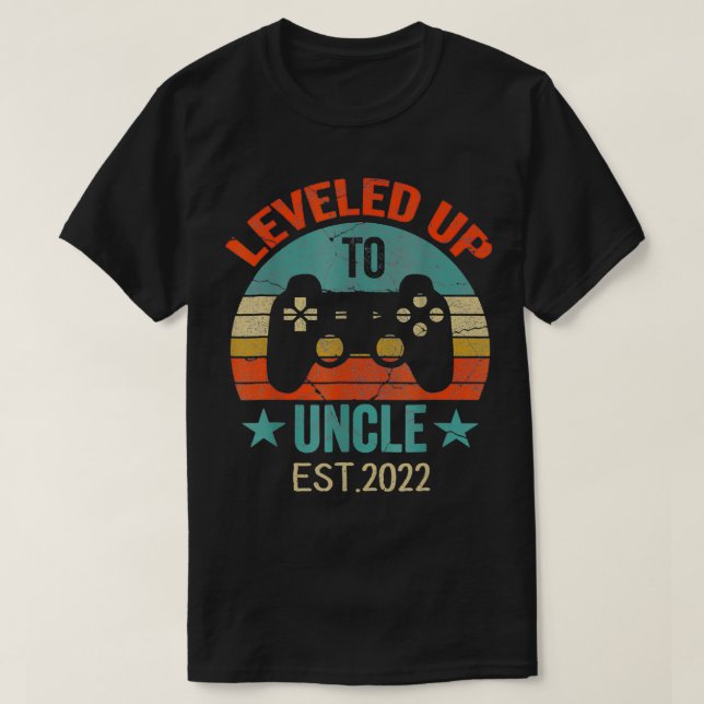 T-shirt Promu À L'Oncle EST 2022 2021 Étalé Jusqu'Au Jour  (Design devant)