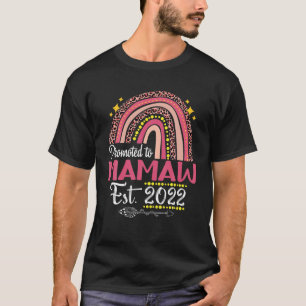 T-shirt Promu à Mamaw Est 2022 Rainbow Mother's Day Ra