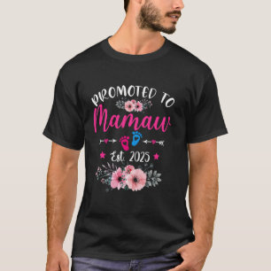 T-shirt Promu À Mamaw Est 2025 Funny Floral Mother s D