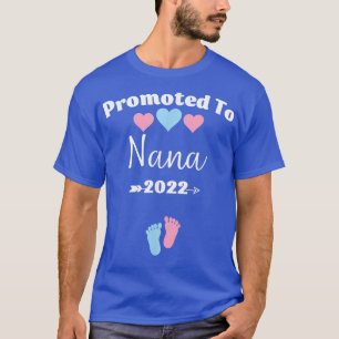T-shirt Promu à Nana Pink and Blue Pregnancy Annoncem