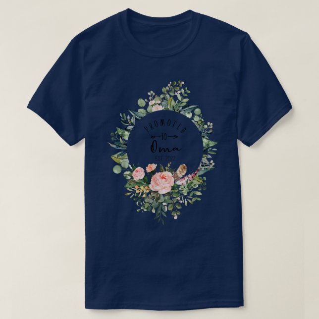 T-shirt Promu à Oma Est 2022 Femmes Fleur première fois G (Design devant)