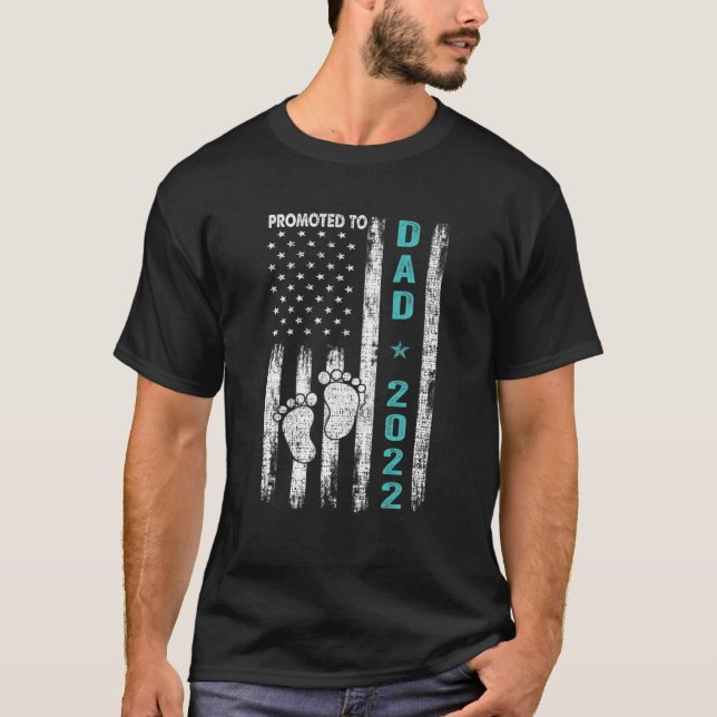 T-shirt Promu À Papa 2022 Première Fête des pères Nouvelle (Devant)