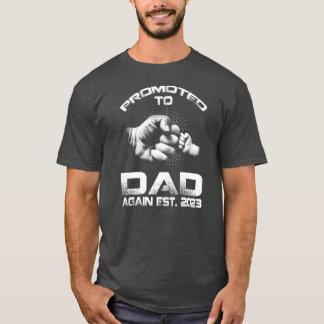 T-shirt Promu À Papa De Nouveau Est 2023 Fête des pères Dr
