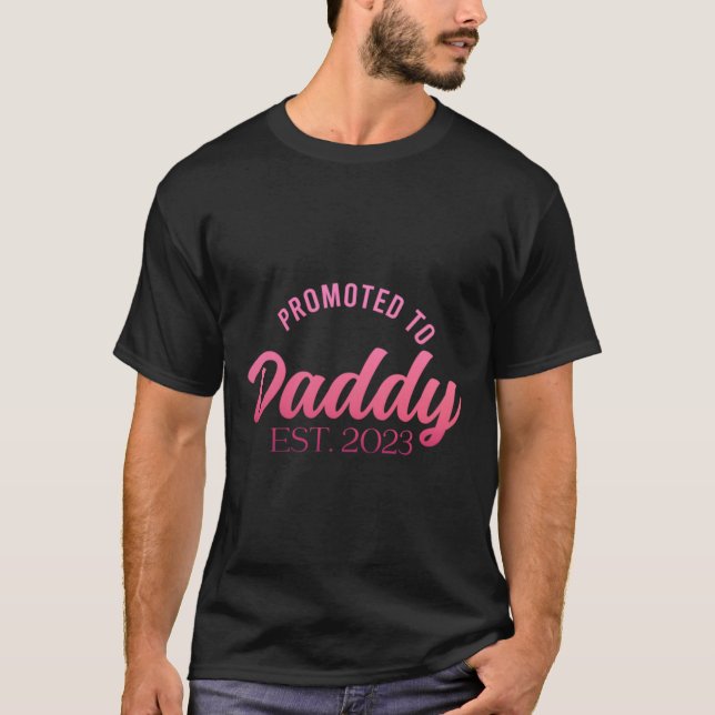 T-shirt Promu à papa établi 2023 Pink Girl papa t (Devant)