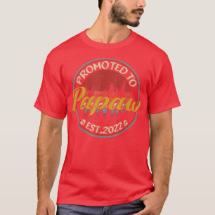 T-shirt Promu À Papaw Est 2022 Vintage Nouveau Papaw
