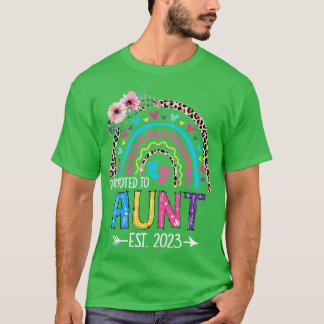 T-shirt Promu À Tante Est 2023 Mères Leopard Arc-En-Ciel