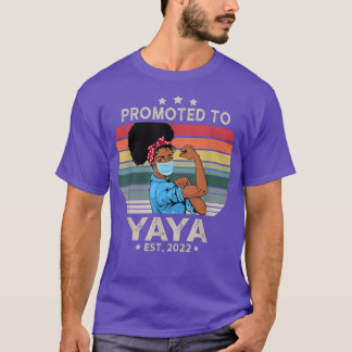 T-shirt Promu À Yaya Est 2022 La Première Fois Grandma Mot