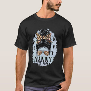 T-shirt Promu au poste de Nounou Prévu 2026 Futur Nounou M
