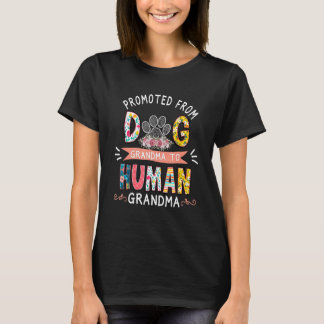 T-shirt Promu De Grand-Mère De Chien À Grand-Mère Humaine