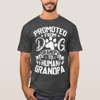 T-shirt Promu De Grand-Père De Chien À Grand-Père Humain
