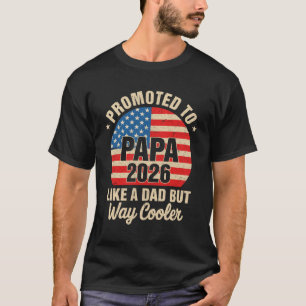 T-shirt Promu Papa Est 2026 Bientôt Nouvel Arrière-Grand-P