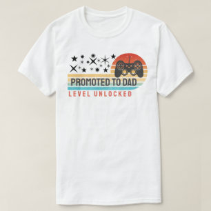 T-shirt Promu Papa – Niveau Débloqué