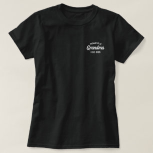 T-shirt Promue grand-mère prévue pour 2025 Annonce de bébé
