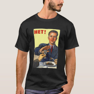 T-shirt Propagande De L'Ussr Russe Soviétique Pas D'Alcool