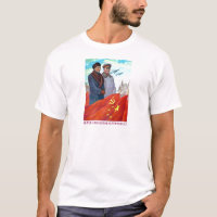 propagande originale Mao tse tung et Joseph Stalin