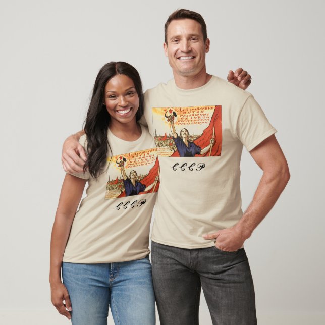 T-shirt Propagande russe URSS USA Nuke (Unisexe)