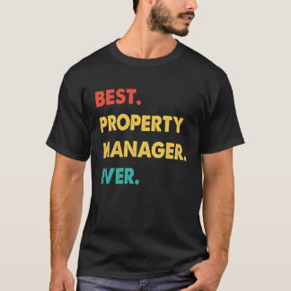T-shirt Property Manager Retro Best Property Manager Ever