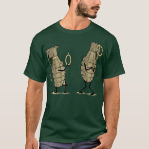 T-shirt Propose Grenade Gudgeon Marié Sarcasme Drôle