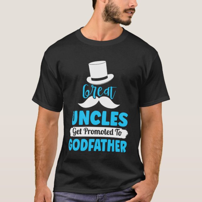 T-shirt Proposition de parrain Grand oncle promu à partir  (Devant)