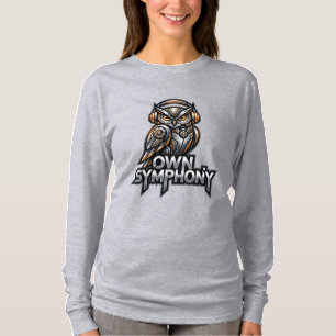 T-shirt Propre Symphonie – Hibou de Musique Futuriste