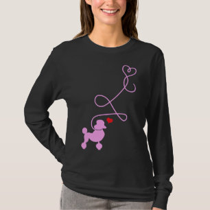 T-shirt Propriétaire de caniche dit Amoureux des chiens
