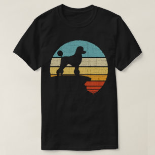 T-shirt Propriétaire de caniche Retro Vintage 60s les anné
