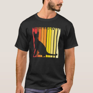 T-shirt Propriétaire de chat de race Havana Brown rétro