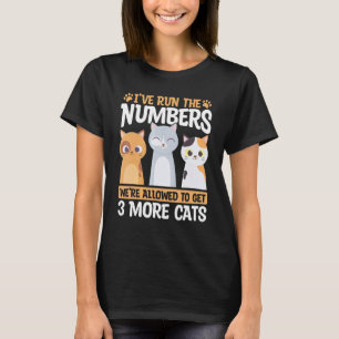 T-shirt Propriétaire de chat fleur J'ai fait les calculs 2