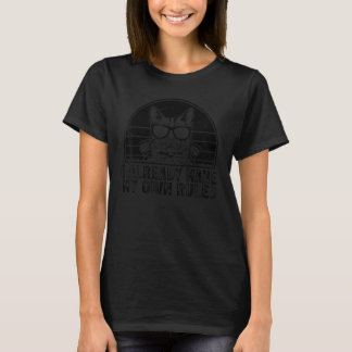 T-shirt Propriétaire de chat Je fais déjà mes propres règ