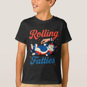 T-shirt Propriétaire de chaton Cute Cat Rolling Fatties 4