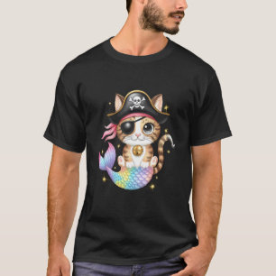 T-shirt Propriétaire de chaton Pirate Sirène Amoureux des 