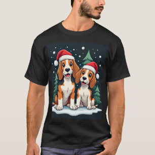 T-shirt Propriétaire de chien Beagle Noël Xmas Fête de Noë