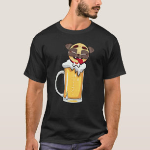 T-shirt Propriétaire de chien Bière Chope de bière Buveur